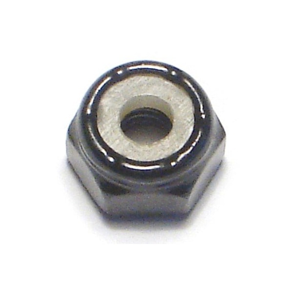 Midwest Fastener Nylon Insert Lock Nut, #8-32, Steel, Black Zinc, 15 PK 34168 - main